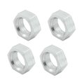 Allstar 0.75 in. 16 Right Hand Aluminum Jam Nuts, 4PK ALL18282